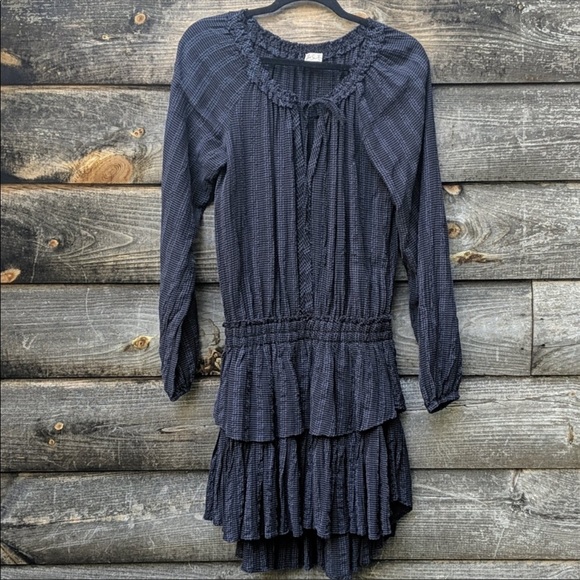 LoveShackFancy Dresses & Skirts - NWOT LoveShackFancy Navy Blue Tiered Dress